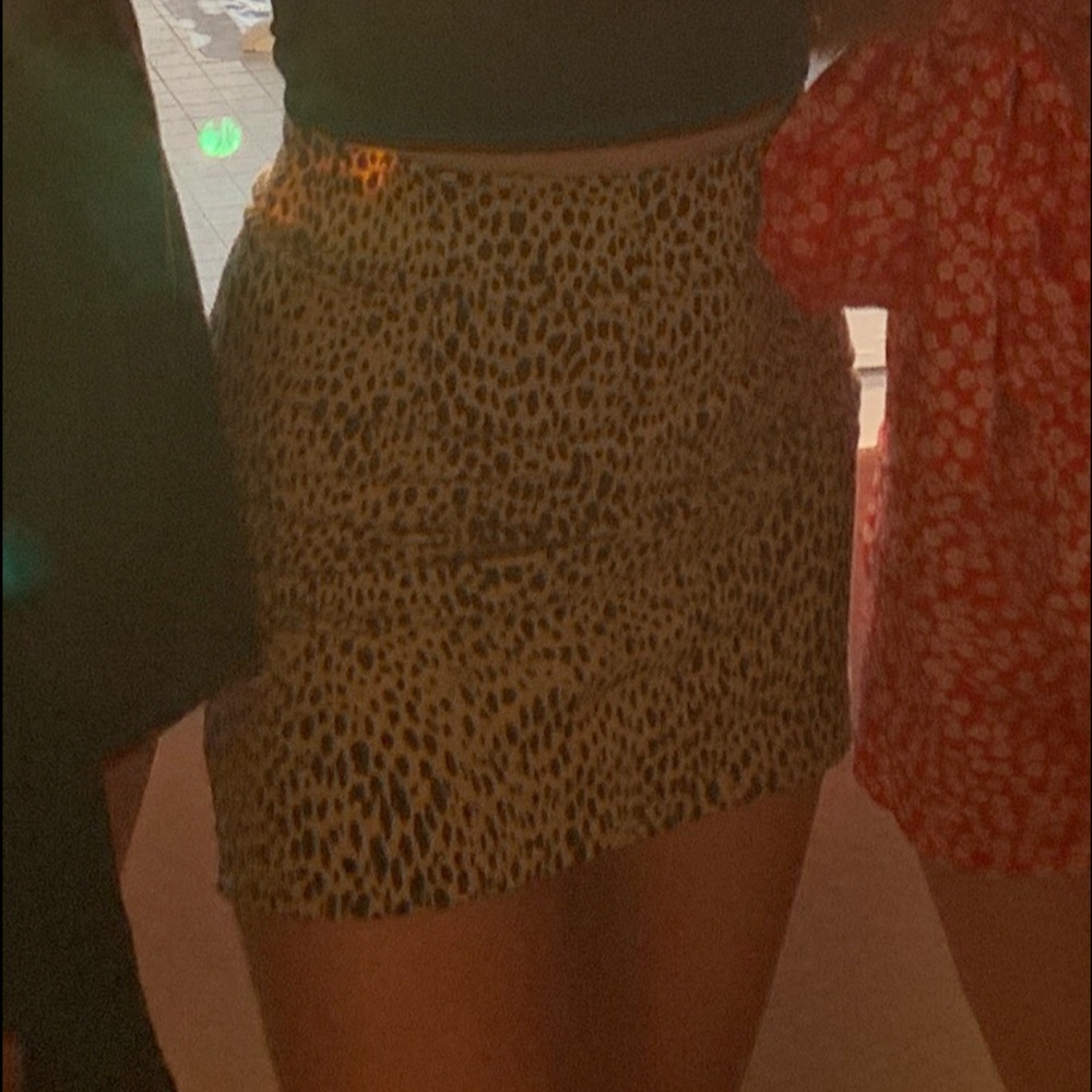 cheetah print skirt